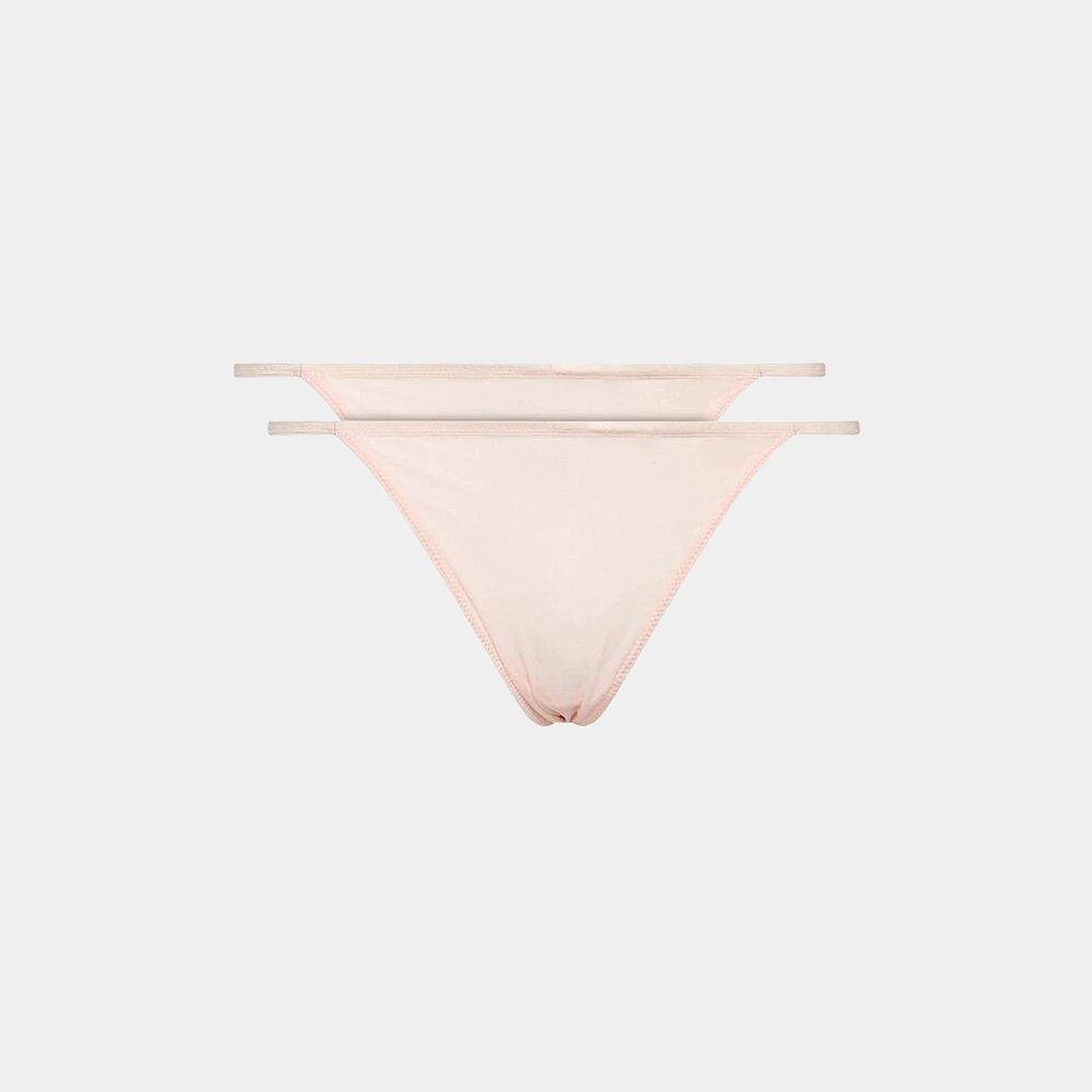 Różowe stringi damskie 2pack Calvin Klein