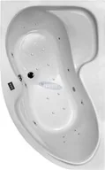Wanny z hydromasażem - Wanna z hydromasażem asymetryczna narożna SC011-WAL/P 160 100 cm - Lewa - miniaturka - grafika 1