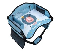 Akcesoria do fotelików - Tacka Stolik Do Podróży Samochodem Dla Dzieci Niebieski Lew - miniaturka - grafika 1