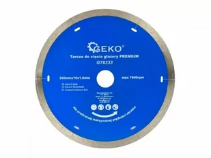 Geko Tarcza Diamentowa Do Glazury 200x25,4mm Profi - Tarcze do pił - miniaturka - grafika 1