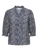 Bluzki damskie - ONLY Bluzka w kolorze granatowo-białym - miniaturka - grafika 1