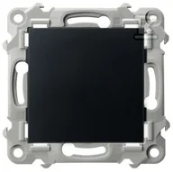 Pozostałe akcesoria sieciowe - Ospel SZAFIR Zaślepka czarny metalik Z-1Z/m/33 - miniaturka - grafika 1