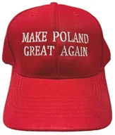 Czapki i chusty sportowe męskie - CZAPKA BEJSBOLÓWKA HAFT MAKE POLAND GREAT AGAIN - miniaturka - grafika 1