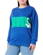 Bluzy męskie - United Colors of Benetton bluza męska bez kaptura, 00D żółty, XL - miniaturka - grafika 1
