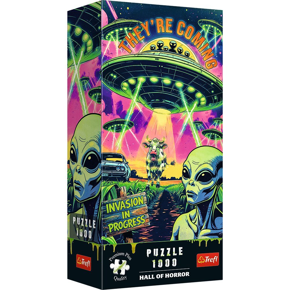 Puzzle, Trefl Premium Plus - Hall of Horror: UFO, 1000 el.