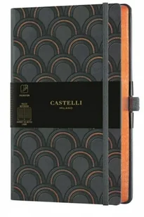Notatnik Castelli Art Deco Copper 13x21 linia - Pelikan - Notesy i bloczki - miniaturka - grafika 1