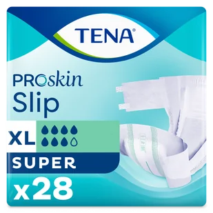 Tena Slip ProSkin, pieluchomajtki, rozmiar XL, 120-160 cm, Super, 28 sztuk - Pieluchy dla dorosłych - miniaturka - grafika 1