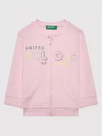 Bluzy dla chłopców - Benetton United Colors Of Bluza 3J70C5978 Różowy Regular Fit - miniaturka - grafika 1