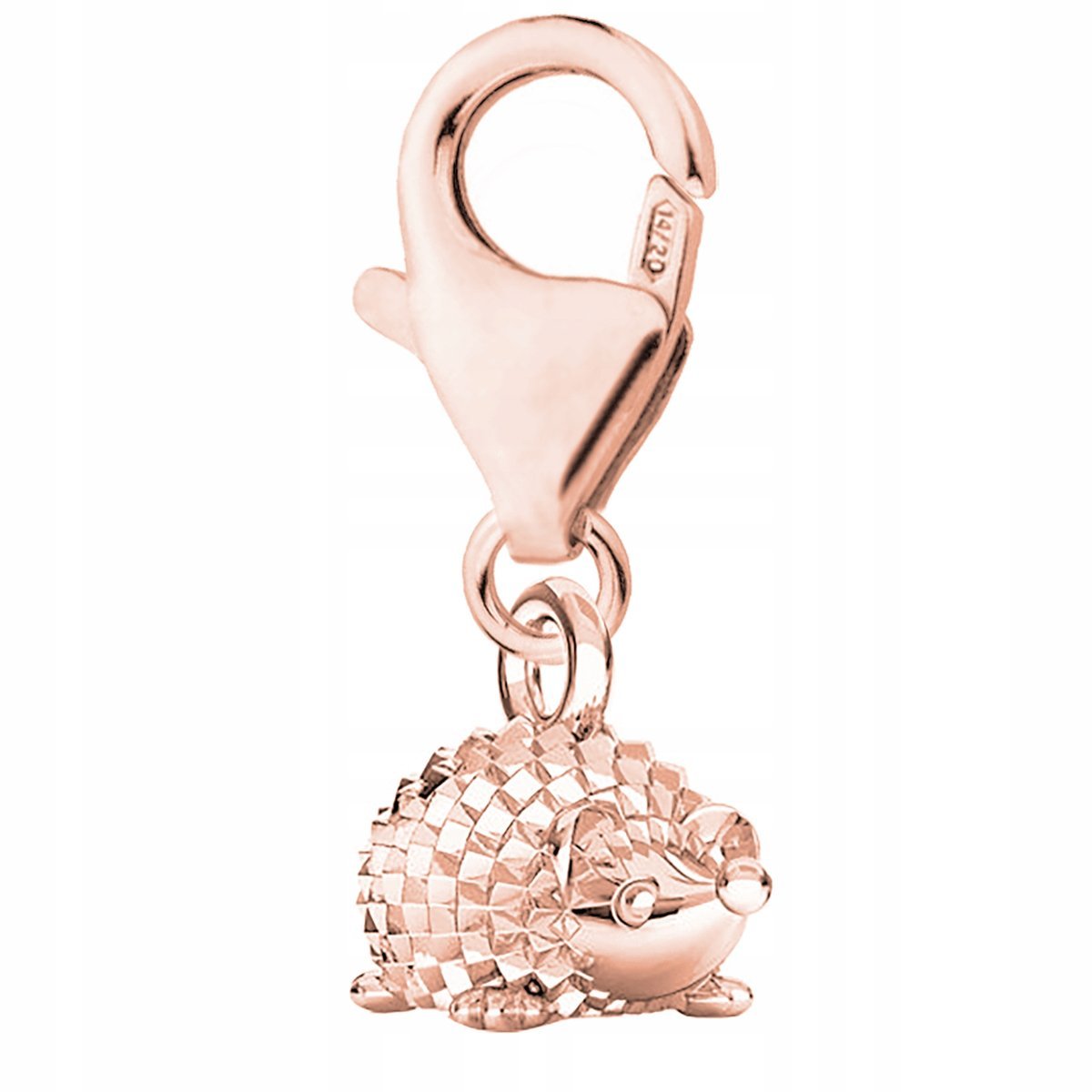 Zawieszka Pozłacana z Jeżem Jeżykiem Zwierzę Jeż Jeżyk Kolce SREBRO 925