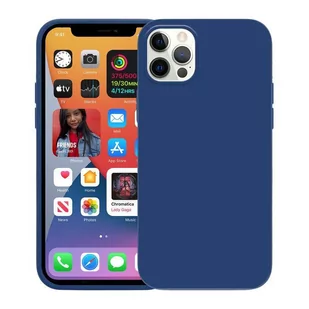 Crong Crong Color Cover - Etui iPhone 12 Pro Max (granatowy) - Etui i futerały do telefonów - miniaturka - grafika 1