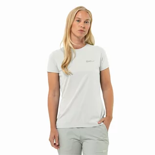 Koszulki i topy damskie - Damska koszulka Jack Wolfskin PRELIGHT TRAIL T W stark white - L - grafika 1