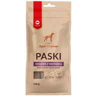 Przysmaki dla psów - MACED Paski wołowe z wątróbką 100g - miniaturka - grafika 1