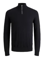 Swetry męskie - Jack & Jones Golf "Emil" w kolorze czarnym - miniaturka - grafika 1