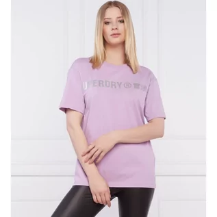 Koszulki i topy damskie - Superdry T-shirt linear | Loose fit - grafika 1