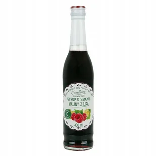 Excellence Syrop Malinowy z Lipą Źródło Witaminy C Suplement Diety 430 ml - Syropy i koncentraty owocowe - miniaturka - grafika 1