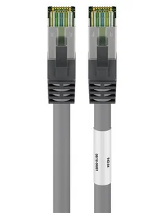 Kabel Lan Patchcord Cat 8.1 S/ftp szary 20m - Patchcordy - miniaturka - grafika 1