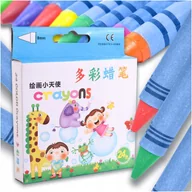 Przybory szkolne - KREDKI WOSKOWE DLA DZIECI ZESTAW 24szt - miniaturka - grafika 1