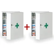 Akcesoria BHP - B2B Partner Metalowa apteczka 32 x 45 x 19 cm, 1+1 GRATIS 486018 - miniaturka - grafika 1