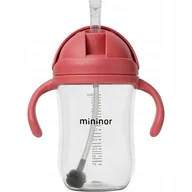 Bidony dla dzieci - MININOR BUTELKA ZA SŁOMKĄ 330 ML RHUBARB - miniaturka - grafika 1