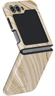 Etui i futerały do telefonów - Burga Etui Full Glam Tough do Galaxy Z Flip6, beżowe wzorzyste - miniaturka - grafika 1