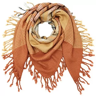 Apaszki i szaliki damskie - PIECES Pcpaula Square Scarf chusta damska, wielokolorowy (Copper Brown), jeden rozmiar - grafika 1