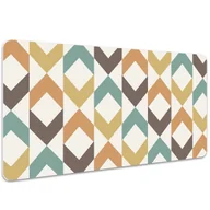 Podkładki na biurko - Mata z nadrukiem na biurko Retro kształty 100x50 cm, Dywanomat - miniaturka - grafika 1