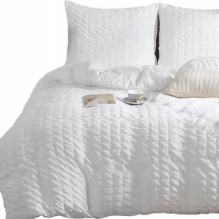 Pościel marszczona CREASY 160x200 jednobarwna biała - Pościel Pościel marszczona CREASY 160x200 jednobarwna biała - Pościel - miniaturka - grafika 1