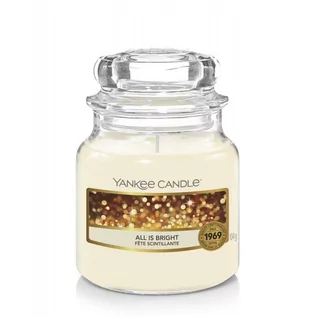 Świece - Yankee Candle All is Bright 105 g Classic mała świeczka zapachowa - grafika 1