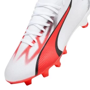 Buty piłkarskie Puma Ultra Match FG/AG M 107347 (kolor Biały. Pomarańczowy, rozmiar 41) - Buty sportowe męskie - miniaturka - grafika 4