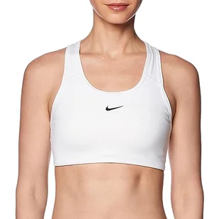 Nike Damski W Nk Df Swsh 1pp biustonosz sportowy - Biustonosze - miniaturka - grafika 1