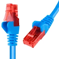Pozostałe akcesoria sieciowe - Kabel RJ45 CAT 6 U/UTP AWG24 niebieski 30m - miniaturka - grafika 1
