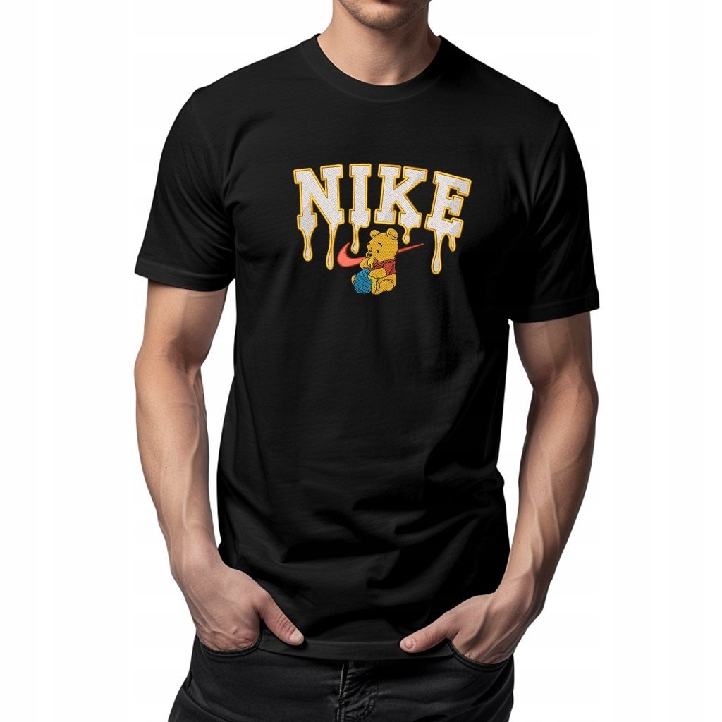 Koszulka z haftem - Niedźwiadek Streetwear Premium, Bawełna 100% S