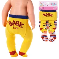 Akcesoria dla lalek - Baby Born Rajstopki Żółte 2-pak 2 Pary Dla Lalki 43cm - miniaturka - grafika 1