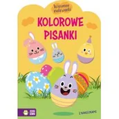 Kolorowanki, wyklejanki - Wiosenne malowanki. Kolorowe pisanki - miniaturka - grafika 1