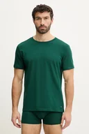 Piżamy męskie - Tommy Hilfiger komplet piżamowy męska kolor zielony gładka UM0UM03036 - miniaturka - grafika 1