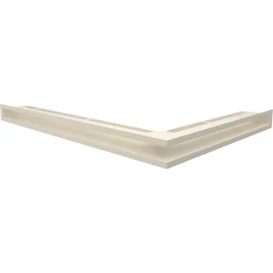 Kratki.pl Kratka wentylacyjna luft narożny lewy 766x547x60 mm - kolor kremowy LUFT/ - Akcesoria kominkowe - miniaturka - grafika 2