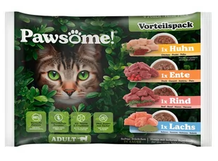 Pawsome Mixpack saszetki 4x85g - Mokra karma dla kotów - miniaturka - grafika 1