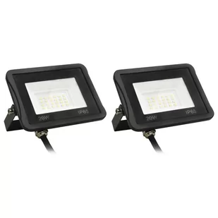 vidaXL Reflektory LED 2 szt. 20 W zimne białe światło 149617 - Lampy pozostałe - miniaturka - grafika 1