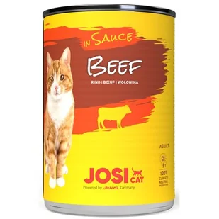 Karma dla kota JOSICAT Wołowina w sosie 415 g - Mokra karma dla kotów - miniaturka - grafika 1
