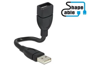 Delock Przedłużacz USB AM-AF 15cm profilowany AKDEKPU00000010 - Kable USB - miniaturka - grafika 1