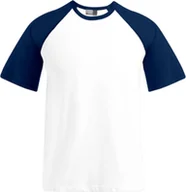 Koszulki męskie - Promodoro 1060 Raglanowa koszulka męska - Kolor: Biały/Navy - Rozmiar: L - miniaturka - grafika 1