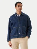 Koszule męskie - Jack & Jones Koszula jeansowa Cambridge 12293585 Granatowy Oversize - miniaturka - grafika 1