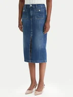 Sukienki - Liu Jo Spódnica jeansowa UA6259 D0275 Niebieski Regular Fit - miniaturka - grafika 1
