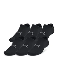 Skarpety Under Armour Essential 6-Pack No Show Socks - black/black/castlerock - Skarpetki i podkolanówki sportowe - miniaturka - grafika 1
