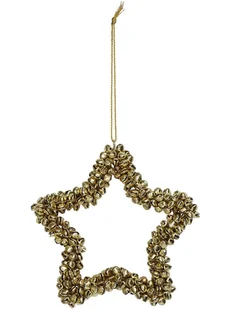 Kersten Dekoracyjna zawieszka "Star" w kolorze złotym - 14 x 14 cm - Ozdoby bożonarodzeniowe - miniaturka - grafika 1