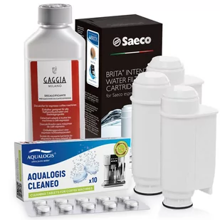 Zestaw Do Saeco Philips, Intenza+ 3 szt, Odkamieniacz CA6700/00 250ml, Tabletki Czyszczące Cleaneo 10 szt. - Akcesoria i części do ekspresów do kawy - miniaturka - grafika 1