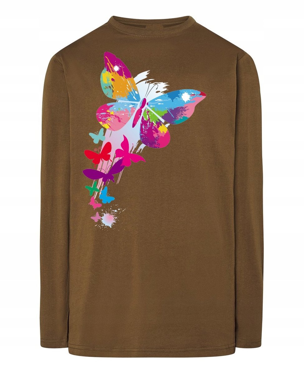 Longsleeve męski nadruk Motyl Rozm.M