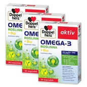 Układ nerwowy - 3x Doppelherz® aktiv Omega-3 Roślinna, 3x30 kapsułek ZESTAW - miniaturka - grafika 1