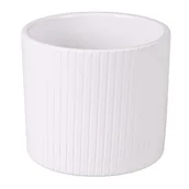 Donice - Osłonka cylinder Verical 13 cm biały - miniaturka - grafika 1