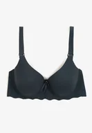 Biustonosze - Ciemnozielony Biustonosz Typu Full Cup z Usztywnionymi Miseczkami na Regulowanych Ramiączkach Joetta - miniaturka - grafika 1